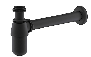Сифон Timo 960/03L для раковины черный матовый
