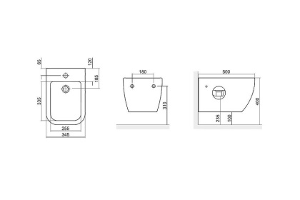 Подвесное биде EXCELLENT Ness Подвесное биде EXCELLENT Ness