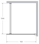 LIBERTA-L-1-115-120-C-Cr Душевая перегородка с односторонним входом 1150x1200x1950 мм LIBERTA-L-1-115-120-C-Cr Душевая перегородка с односторонним входом 1150x1200x1950 мм