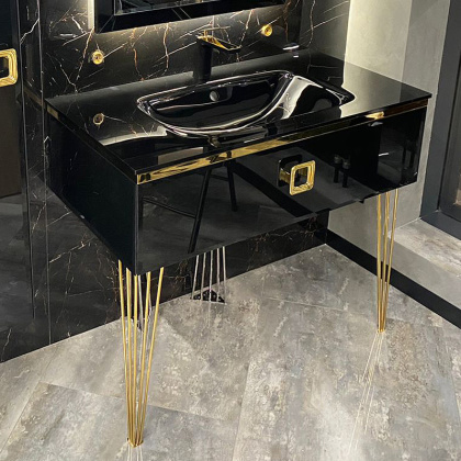 Консоль LUCIDO 100 см Глянцевый Чёрный 770-100-B Boheme