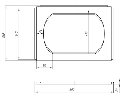 Панель боковая REDDY/KOTTO 80