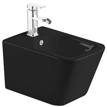 Биде Timo SOLI TK-304 MB подвесное черное матовое Биде Timo SOLI TK-304 MB подвесное черное матовое