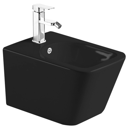 Биде Timo SOLI TK-304 MB подвесное черное матовое Биде Timo SOLI TK-304 MB подвесное черное матовое