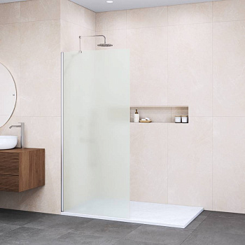 Душевая перегородка 110*195 RGW WA-110 Хром/Матовое/8 мм