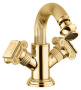 OLIMP-BS2-03/24-M Смеситель на биде с донным клапаном, золото