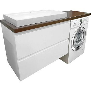 Комплект мебели Malibu Luxe 1550х500 левосторонний подвесной 2 ящика (ШхГхВ) 898х476х607