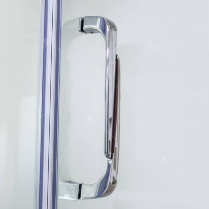 Душевой уголок RGW SA-41, 02034180-11, 80 х 100 см прямоугольный, стекло прозрачное, хром/красный