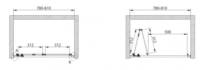 ECO-O-BS-90-C-Cr Душевая дверь ECO-O-BS-90-C-Cr Душевая дверь