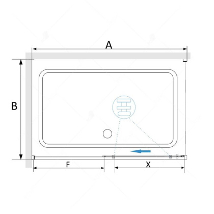Душевой уголок RGW SV-45 (SV-13 + Z-050-2), профиль - хром, 140 х 80 х 195 см, 06324548-011