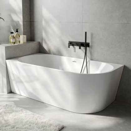 Акриловая ванна ABBER AB9502-1.8 L белая