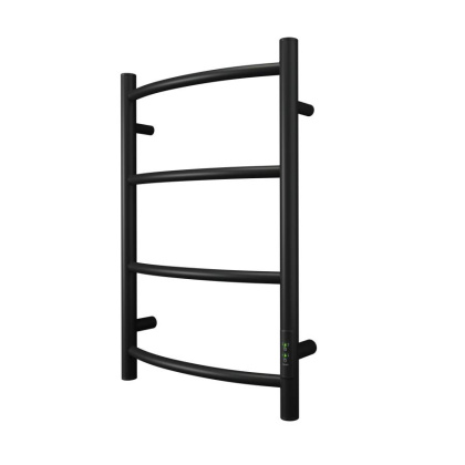 Полотенцесушитель электрический Point Афина PN04846B П4 400x600 диммер справа, черный Полотенцесушитель электрический Point Афина PN04846B П4 400x600 диммер справа, черный