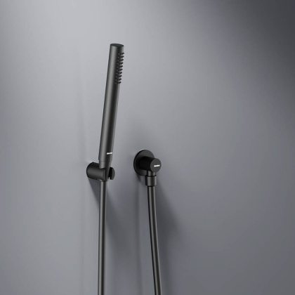 936510300 Scandinavian Pure встраиваемая душевая система  с ванно-душевым смесителем и изливом, чёрн