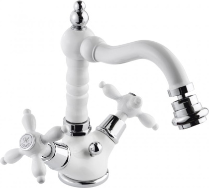 NOSTALGIA-BS2-01 Смеситель на биде с донным клапаном хром, ручки хром