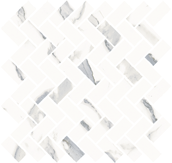 Мозаика 620110000211 Стелларис Статуарио Уайт (31,5см*29,7см*9мм) (11шт/0,858м2) Кросс, шт