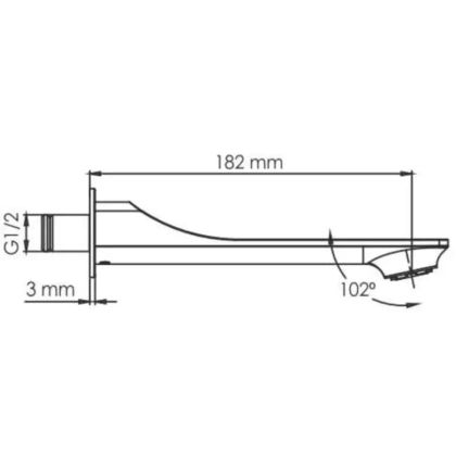 A8458.182.200.186.195.202.176 Thermo Встраиваемый комплект для ванны A8458.182.200.186.195.202.176 Thermo Встраиваемый комплект для ванны