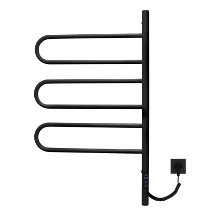 Полотенцесушитель электрический Vincea VTD-1R2CBE 44х80, черный, таймер Полотенцесушитель электрический Vincea VTD-1R2CBE 44х80, черный, таймер