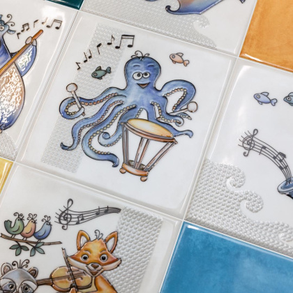 Декор VT\A485\5232 Симфония 6 (20см*20см*7мм) (10шт/0,4м2) ,, шт