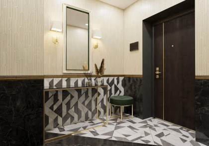 Декор ММ13105 Буонарроти белый мозаичный 30*32*11 (уп\5шт), шт