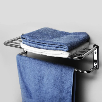 Полка для полотенец, 64х16,6х20,8 см, хром, K-888