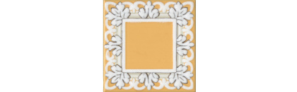 Декор HGD\B525\TOB001 Алмаш желтый/оранжевый/белый (9,8см*9,8см*0,69мм) (30шт/0,289м2) глянец, шт