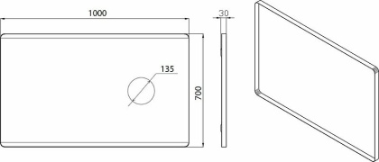 Зеркало Vallessi с увеличением и подсветкой 100*70, IP24 541_2 Boheme Зеркало Vallessi с увеличением и подсветкой 100*70, IP24 541_2 Boheme