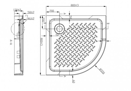 TRAY-COVER-CR Декоративная крышка сифона, хром
