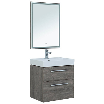 Мебель для ванной Aquanet Nova 60 дуб рошелье (2 ящика)