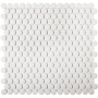 Противоскользящая мозаика, Penny Round White Antislip, Non-Slip
