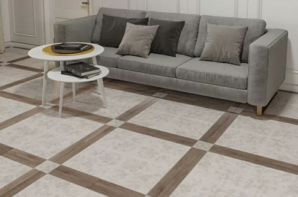 GT404VGNG Плитка грес глаз. Driada GT Светло-беж. 41,2*41,2 орнамент_ 1 \81,6