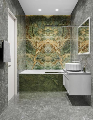 Панно SG593502RA\D Риальто Нобиле 1 зеленый лаппатированный 238,5см*119,5см*11мм (1уп/1шт/), шт