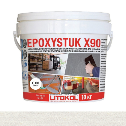 Затирка эпоксидная EPOXYSTUK X90С.00 Bianco  10кг