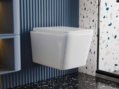 Подвесной унитаз Abber Rechteck AC1201T с микролифтом