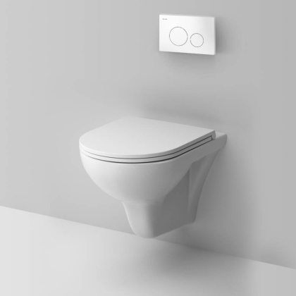 IS49001.901700 Инсталляция с клав Pro L белый с подвесным унитазом Gem FlashClean с сид м/лифт