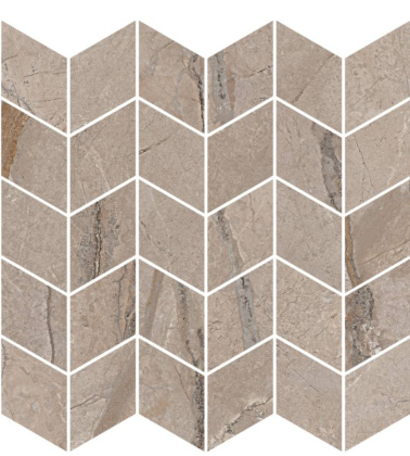 Декор Ифран мозаичный бежевый светлый глянцевый обрезной 30x31,2x0,9