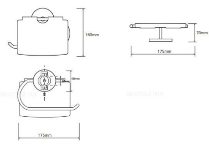 Держатель туалетной бумаги с крышкой Держатель туалетной бумаги с крышкой
