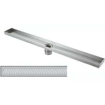 Душевой лоток RGW Shower Drain SDR-02-100-E1 21210210-01 с решеткой Хром