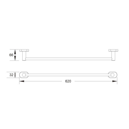 Полотенцедержатель, SG5117T Shevanik, Оружейная сталь