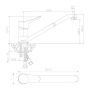 Смеситель д/кухни ARRIBA, арт.09400AR