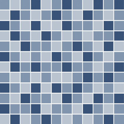 Декор Темари мозаичный микс синий матовый 29,8x29,8x0,35