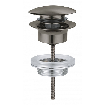 Донный клапан для раковины GROHE, темный графит матовый (65807AL0)