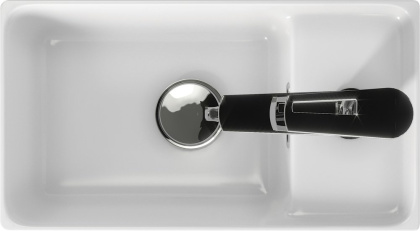 Прямоугольная тонкостенная мебельная раковина CREA с отверстием под смеситель, размером 40 см. Прямоугольная тонкостенная мебельная раковина CREA с отверстием под смеситель, размером 40 см.