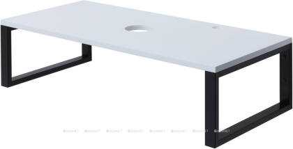 Комплект кронштейнов Aquanet Магнум черный матовый