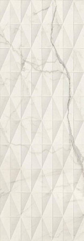 Плитка M6TD Allmarble Wall Statuario Struttura Pavé Satin 3D Rett. 40х120