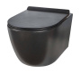 Унитаз подвесной безободковый Creto Logan L1 1001-002-L1BLMAT с крышкой-сиденьем микролифт, матовый черный Унитаз подвесной безободковый Creto Logan L1 1001-002-L1BLMAT с крышкой-сиденьем микролифт, матовый черный