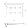 Акриловый поддон BelBagno TRAY-BB-AH-120/80-15-W-L