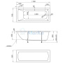 Акриловая ванна 1Marka Modern 180х75 01мод1875