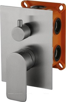 NOVA Встраиваемый смеситель для душа с переключателем, нержавеющая сталь NOV-SDMC-IN