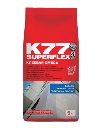 Клей цементный С2 TE S1 SUPERFLEX K77 5кг