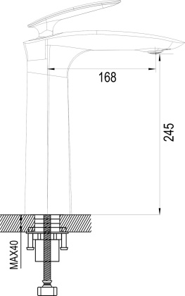 Смеситель для раковины латунь R1111H Смеситель для раковины латунь R1111H