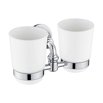 2 стакана с держателем, RG1222 Rose, Хром 2 стакана с держателем, RG1222 Rose, Хром